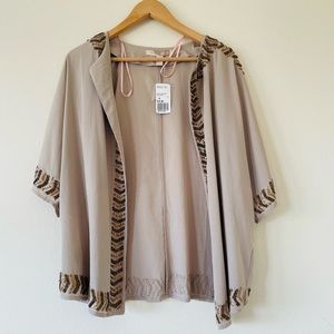Beaded cover up or cardigan